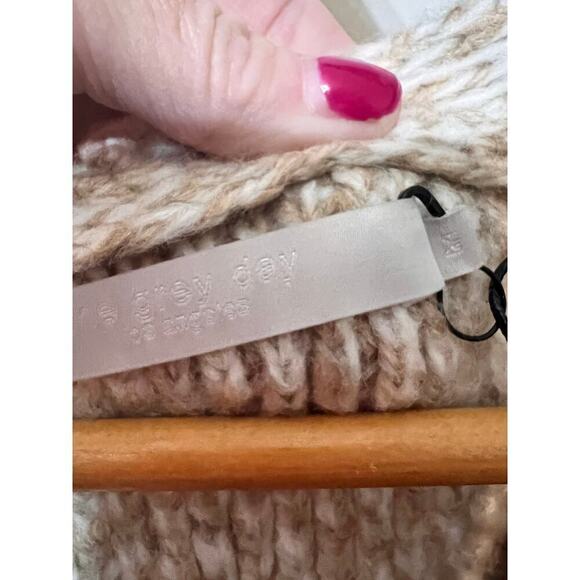 One Grey Day Cardigan Sweater Open Front Colorblock Combo Womens M from REVOLVE - Picture 3 of 5